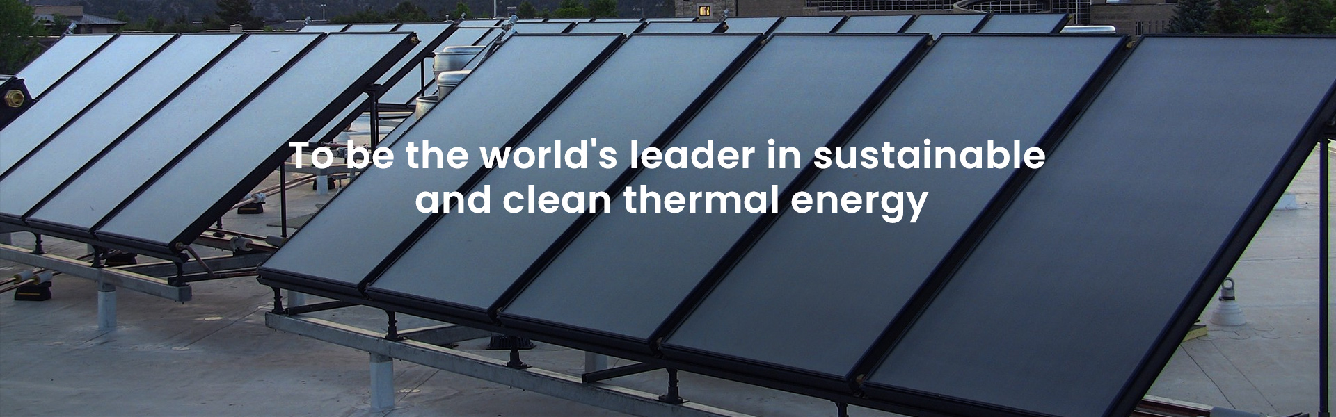 Aquecedor de água solar de placa plana