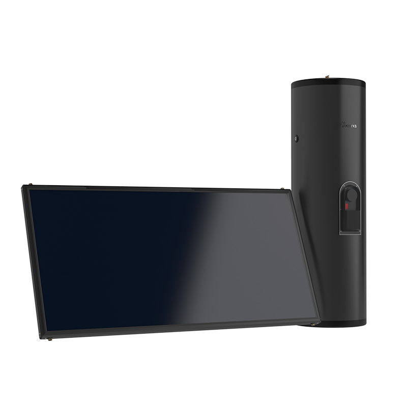 Sistema de aquecimento solar de água tipo split