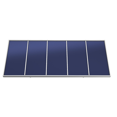 Coletor solar tipo placa plana