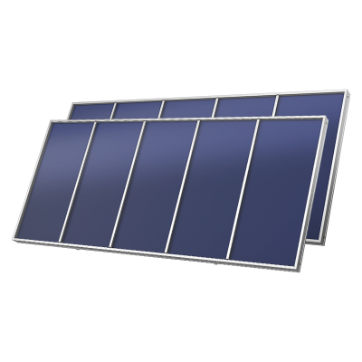 Coletor de placa plana grande integrado de alta eficiência